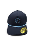 Tradition Navy Frozen Iced Out Rubber Patch Logo Hat