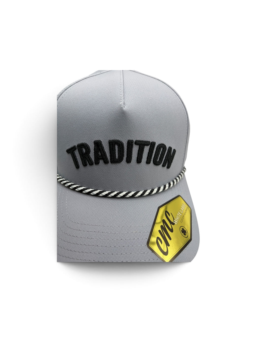 Tradition Gray and Black Rope Hat