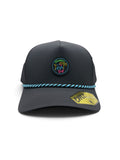 Black Neon Dog Rubber Patch Hat