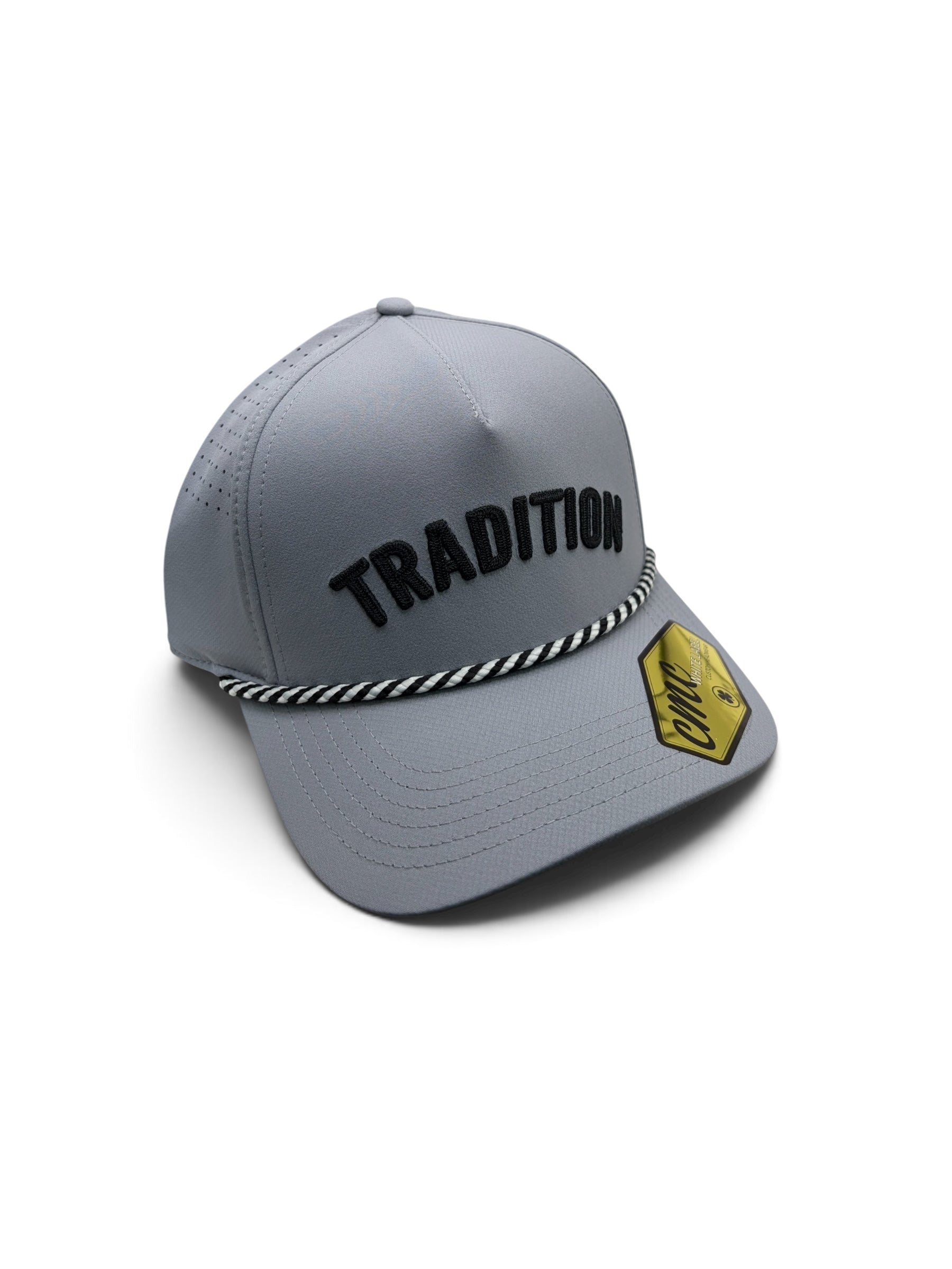 Tradition Gray and Black Rope Hat
