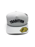 Tradition White and Black Rope Hat