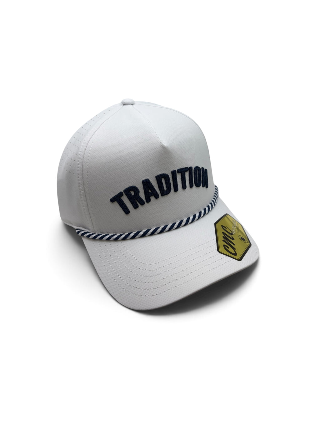 Tradition White and Navy Rope Hat