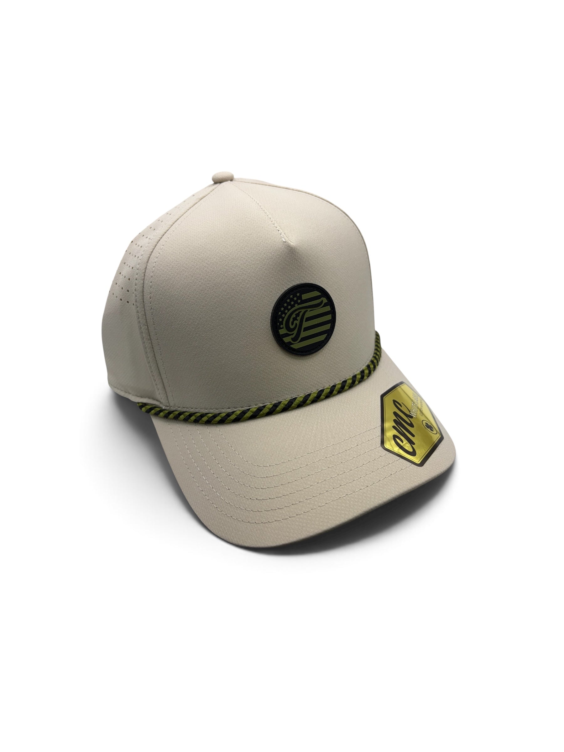 Military Salute US Army Edition Khaki Black and Green Rubber Patch Hat