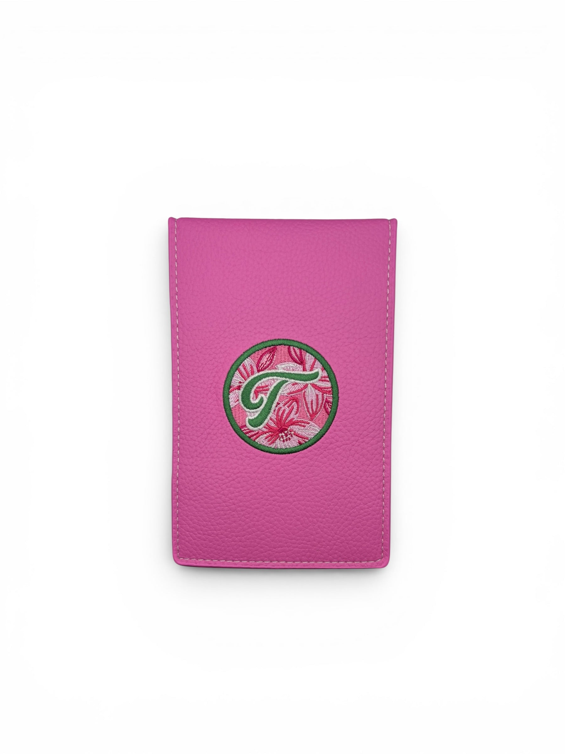 PRG Leather Yardage Book Cover Pink Azalea