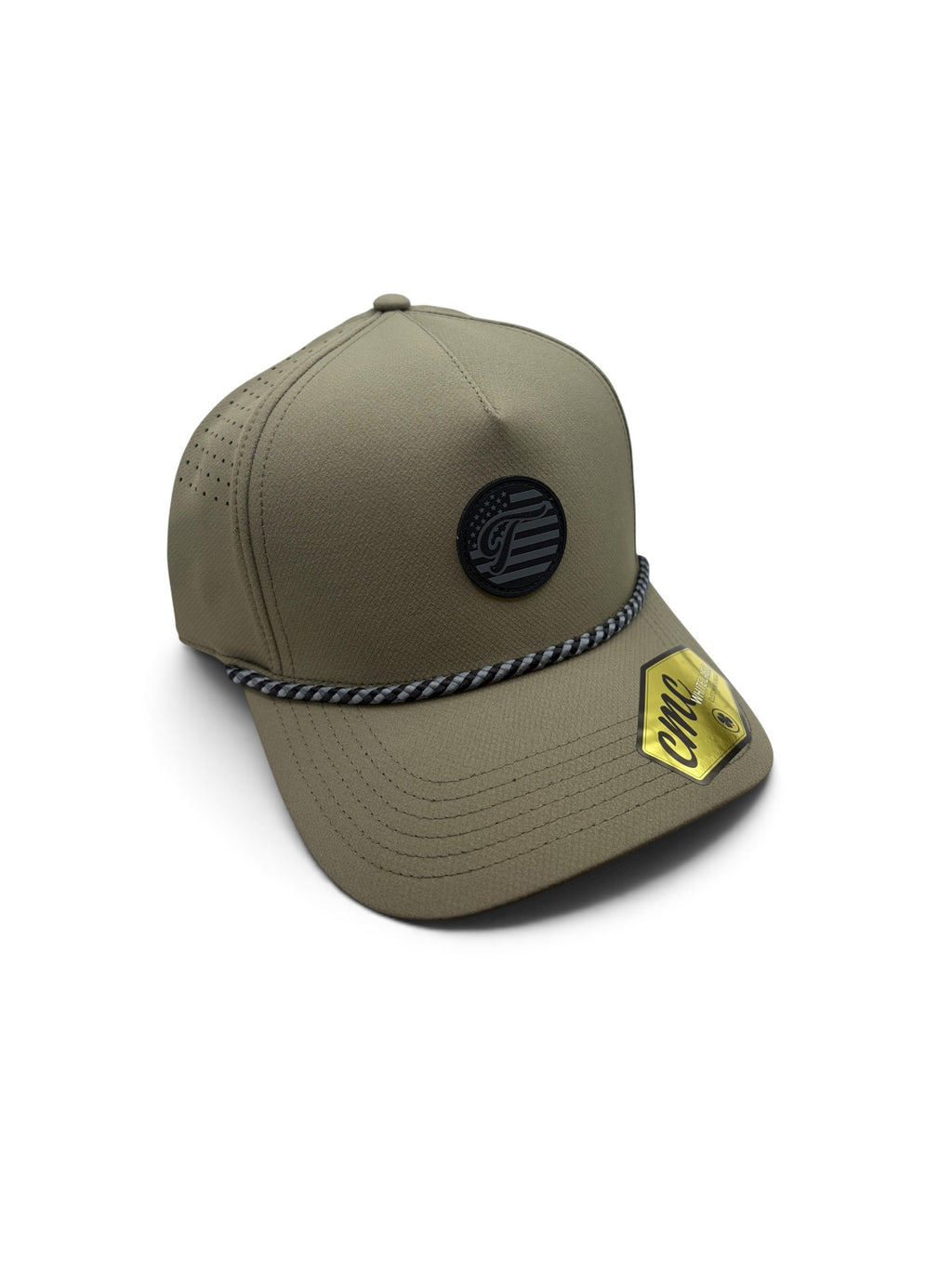 Military Salute US Army Green and Black Rubber Patch Hat