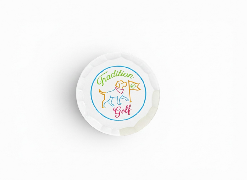 Neon Dog White Ballmarker