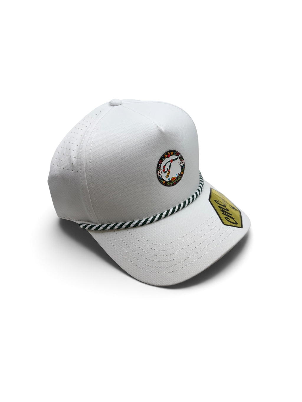 Tradition White Sugar Skull Patch Hat