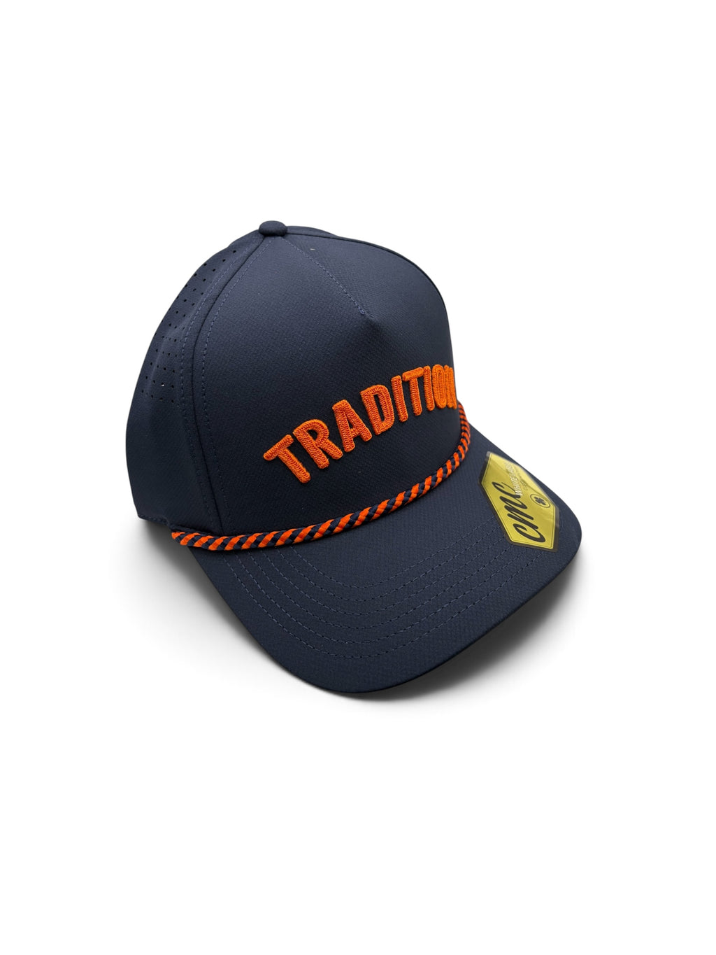 Tradition Navy and Orange Rope Hat