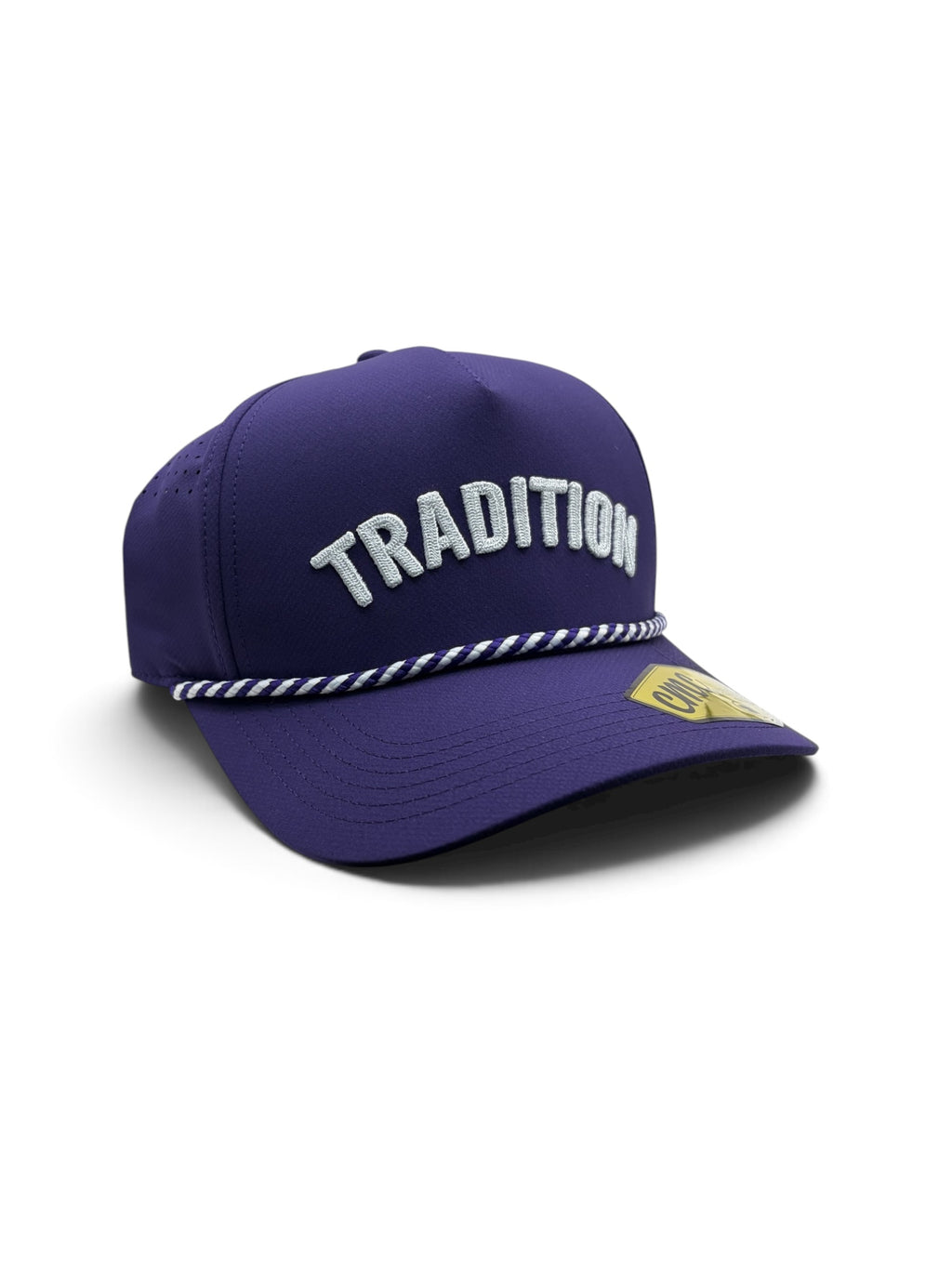 Tradition Purple and White Rope Hat