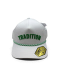 Tradition White and Green Rope Hat