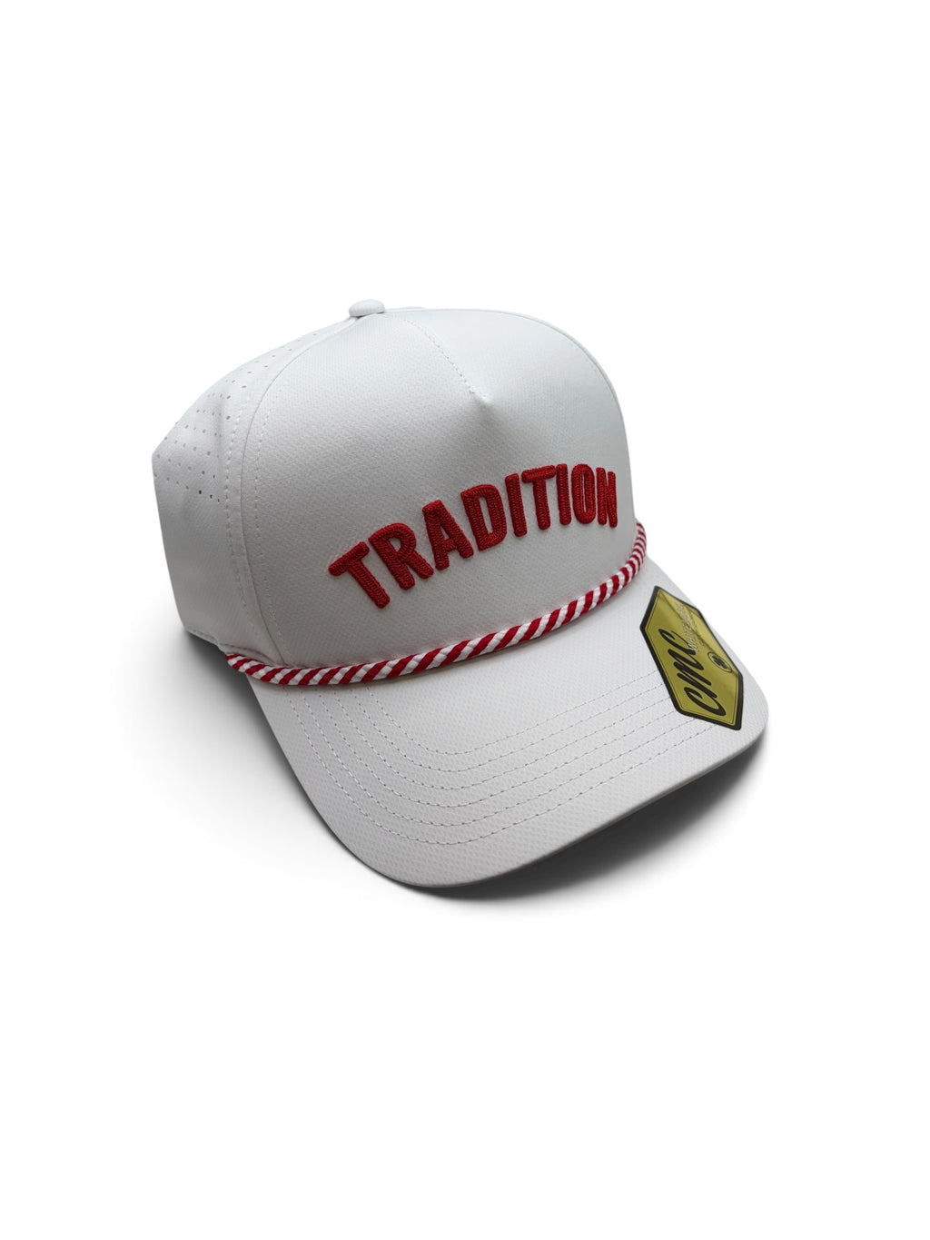 Tradition White and Red Rope Hat
