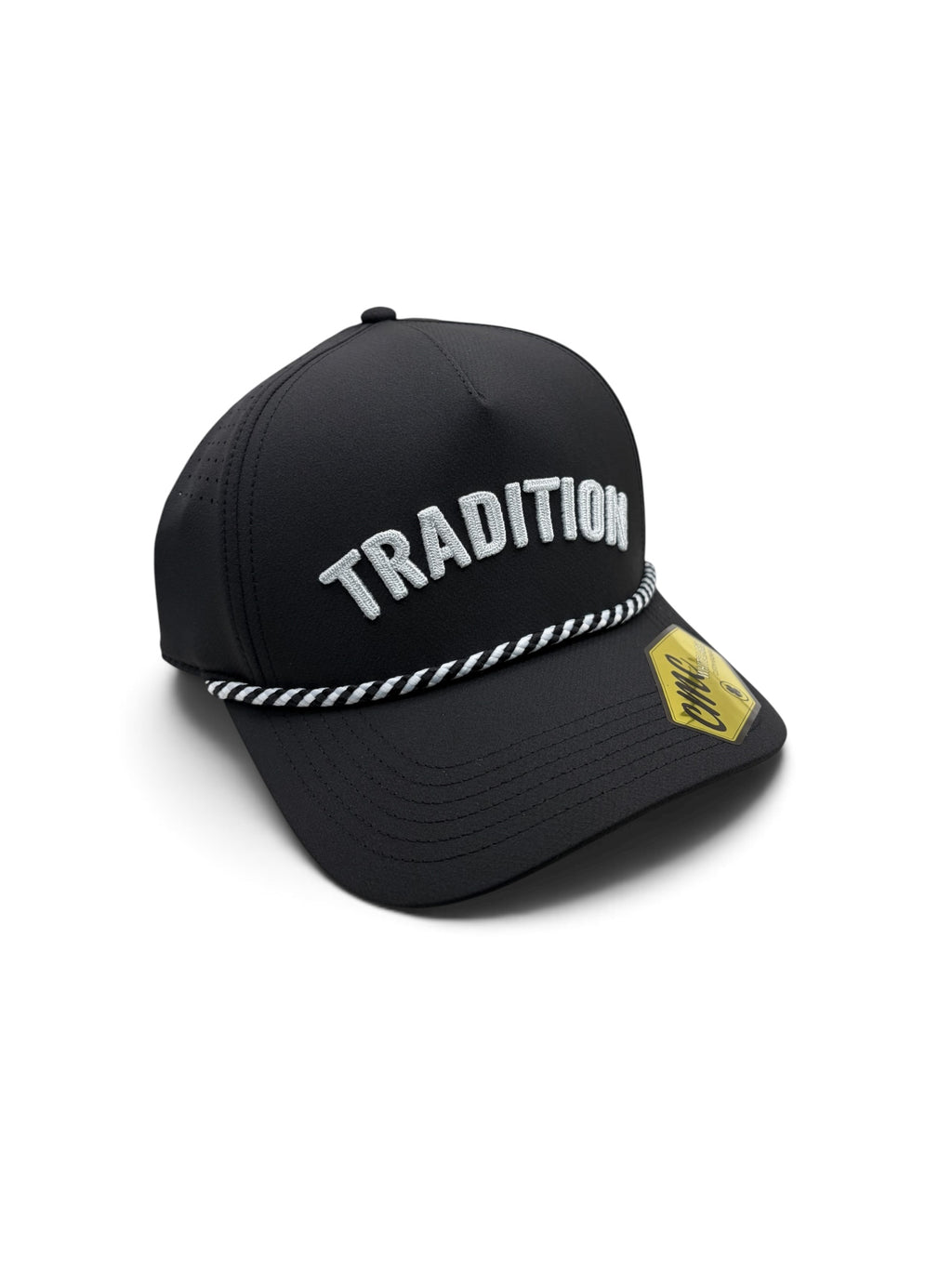 Tradition Black and White Rope Hat