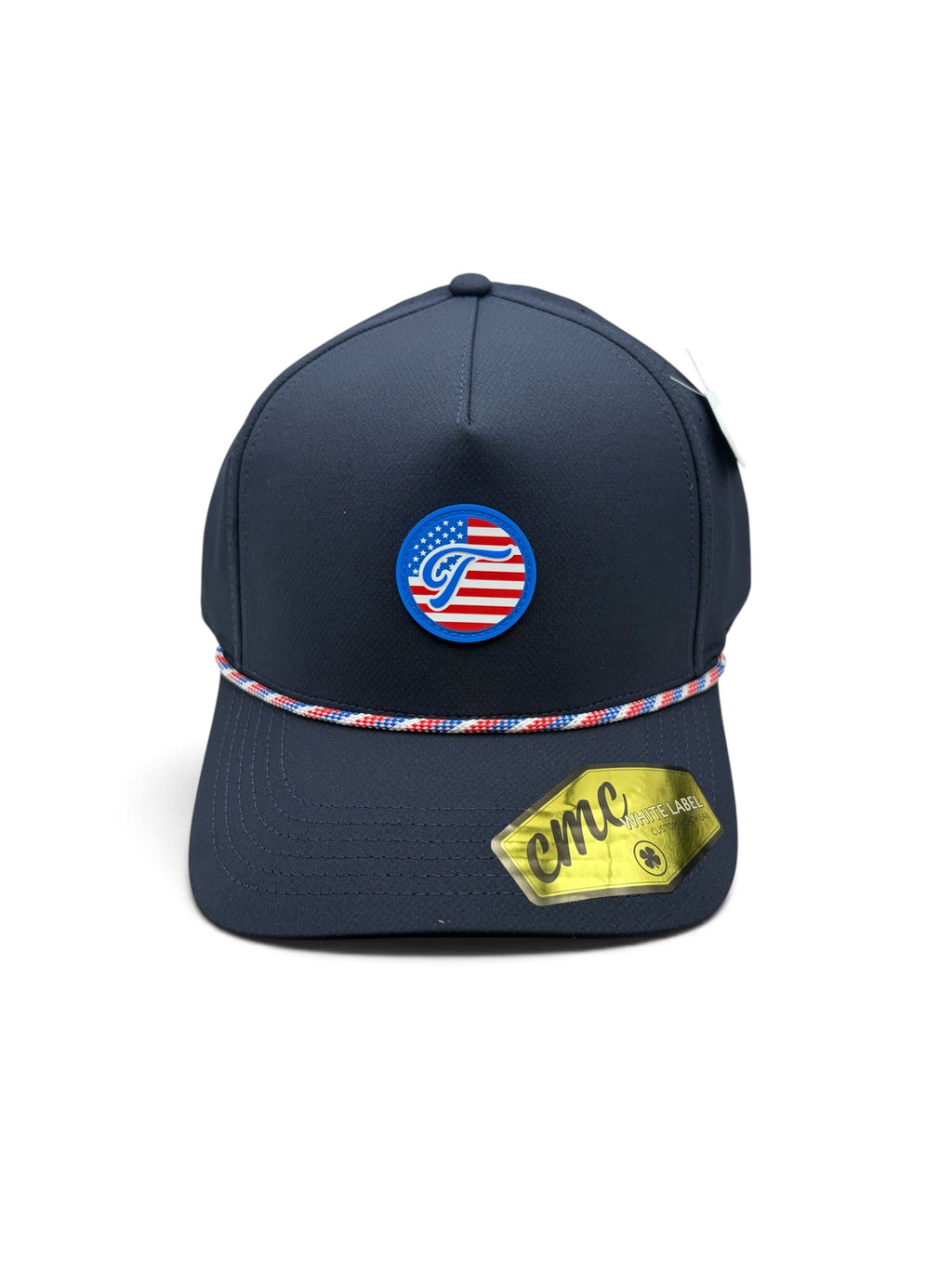 Tradition Navy USA Flag Rubber Patch Hat