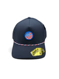 Tradition Navy USA Flag Rubber Patch Hat