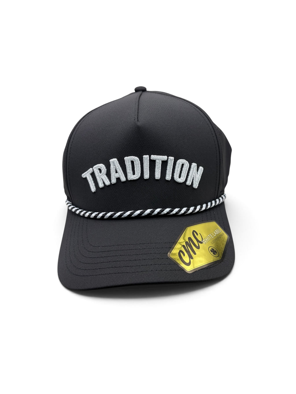 Tradition Black and White Rope Hat