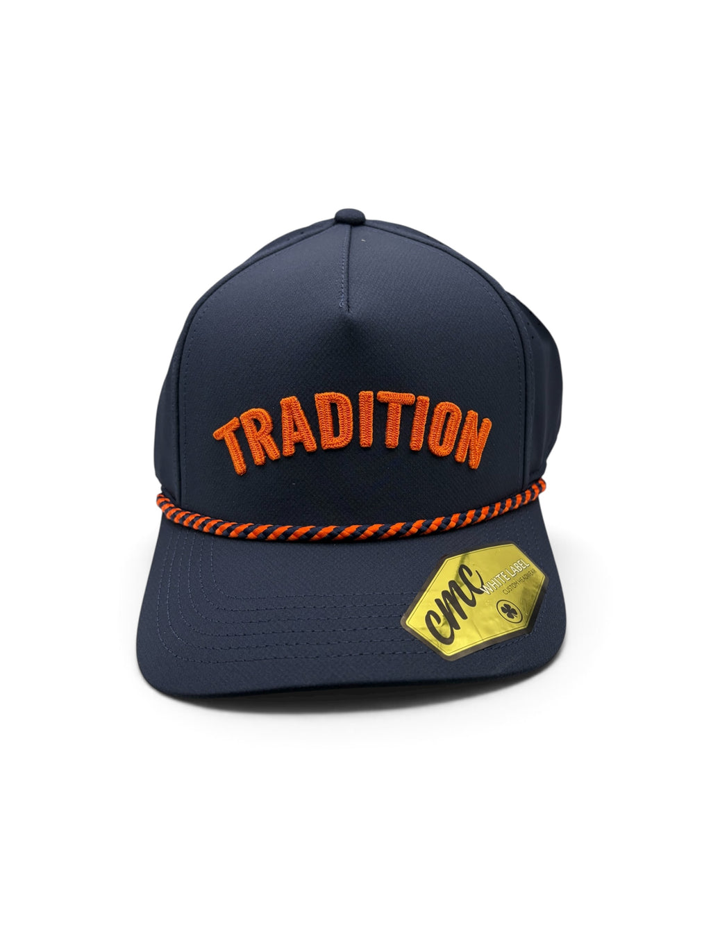 Tradition Navy and Orange Rope Hat