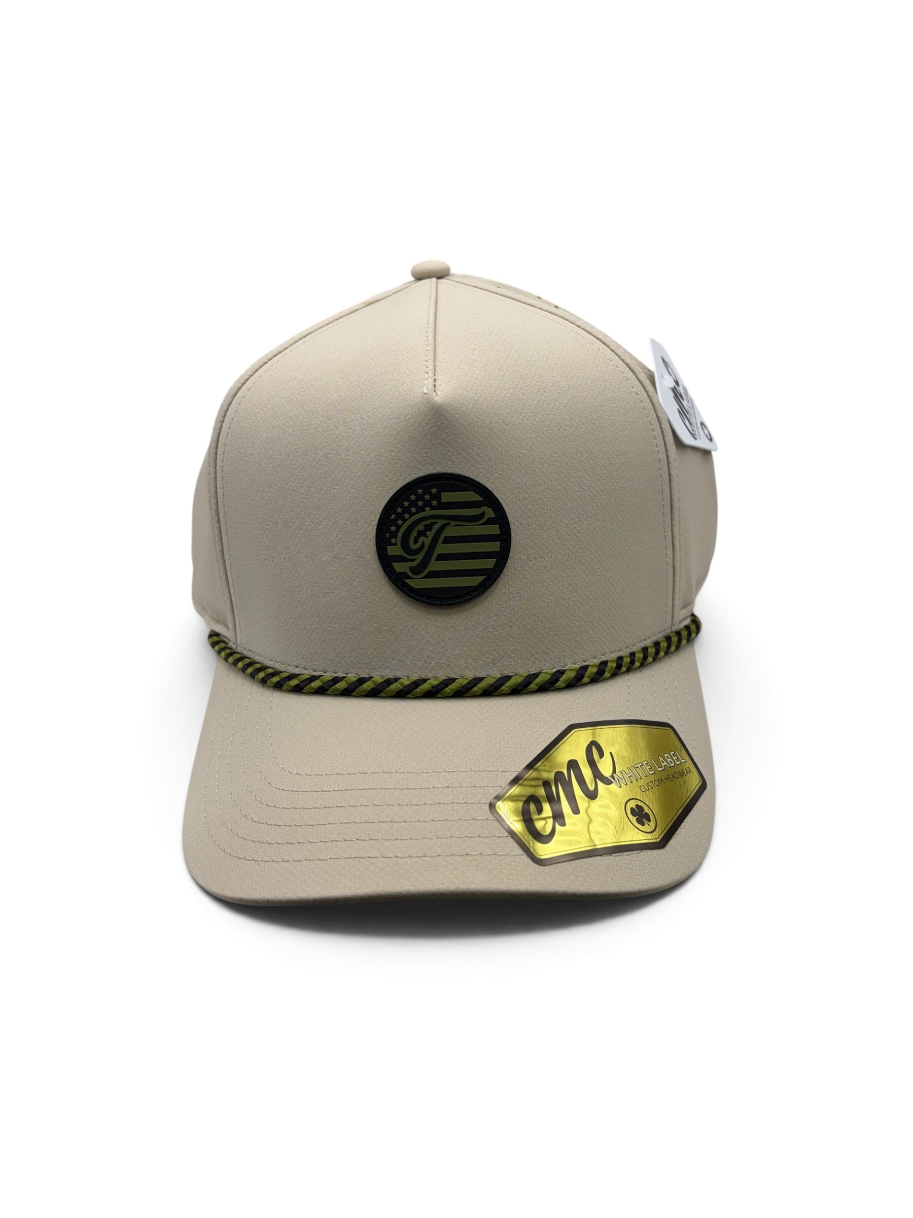 Military Salute US Army Edition Khaki Black and Green Rubber Patch Hat