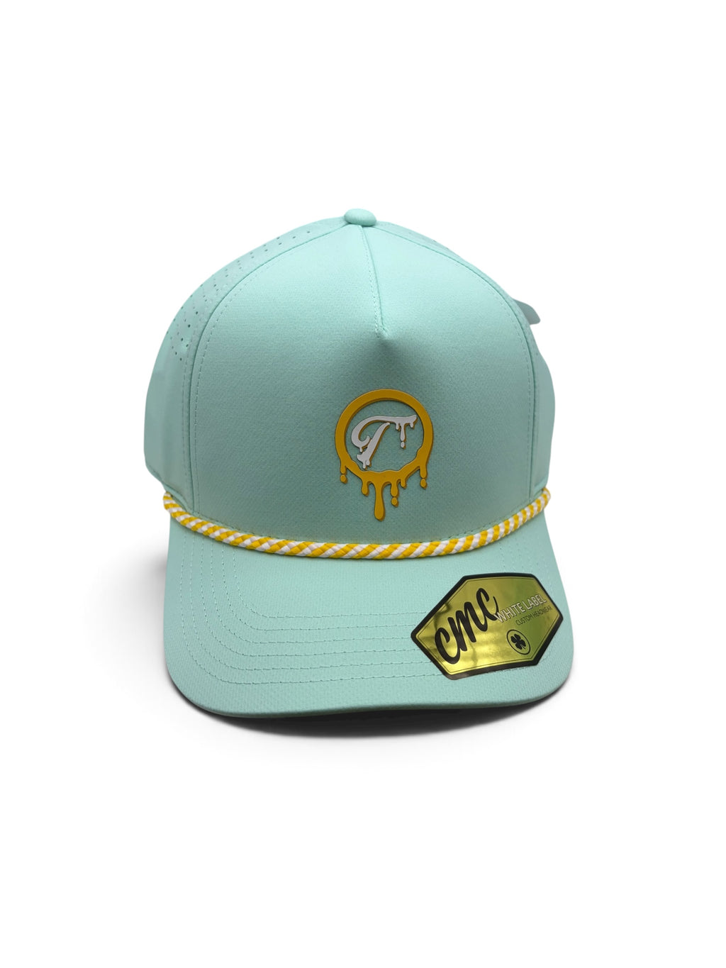Tradition Mint Green and Yellow Paint Drip Hat