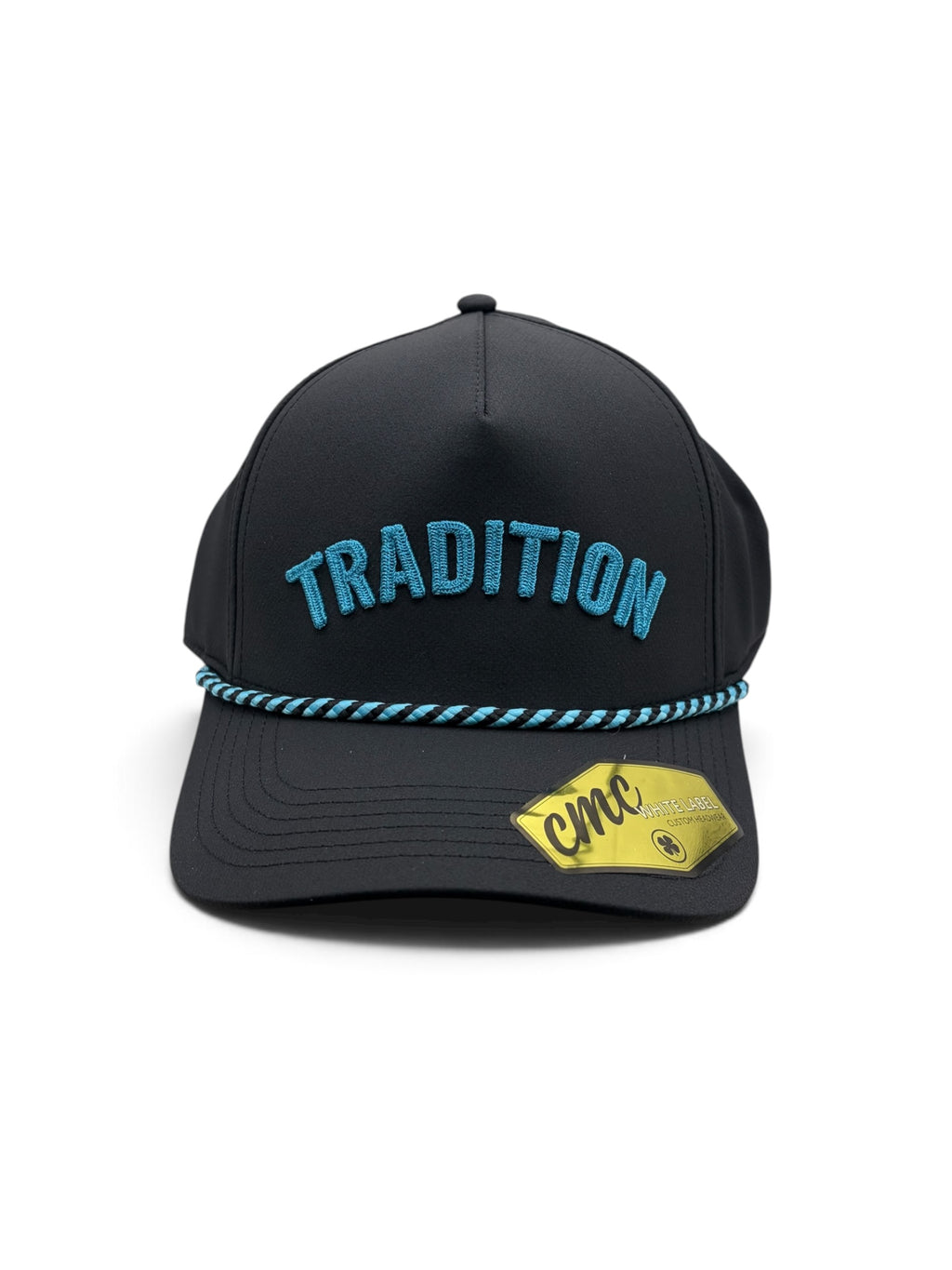 Tradition Black and Ocean Blue Rope Hat