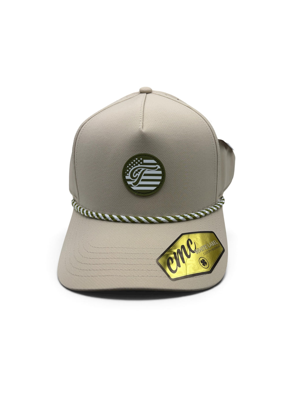 Military Salute US Army Edition Khaki Green White Rubber Patch