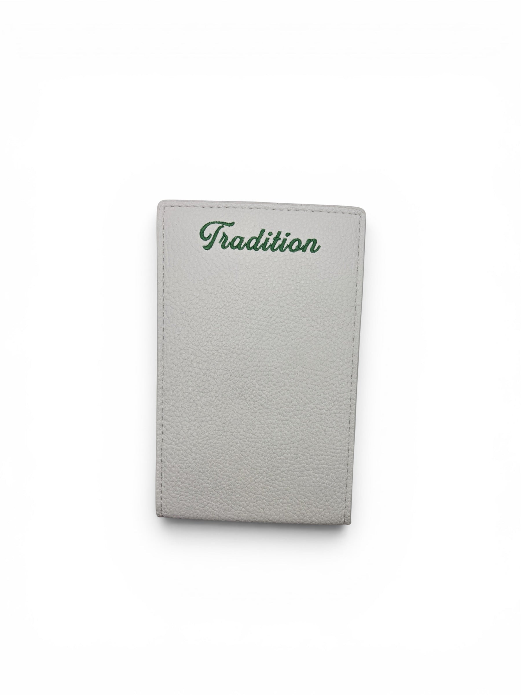 PRG Leather Yardage Book Cover White Azalea