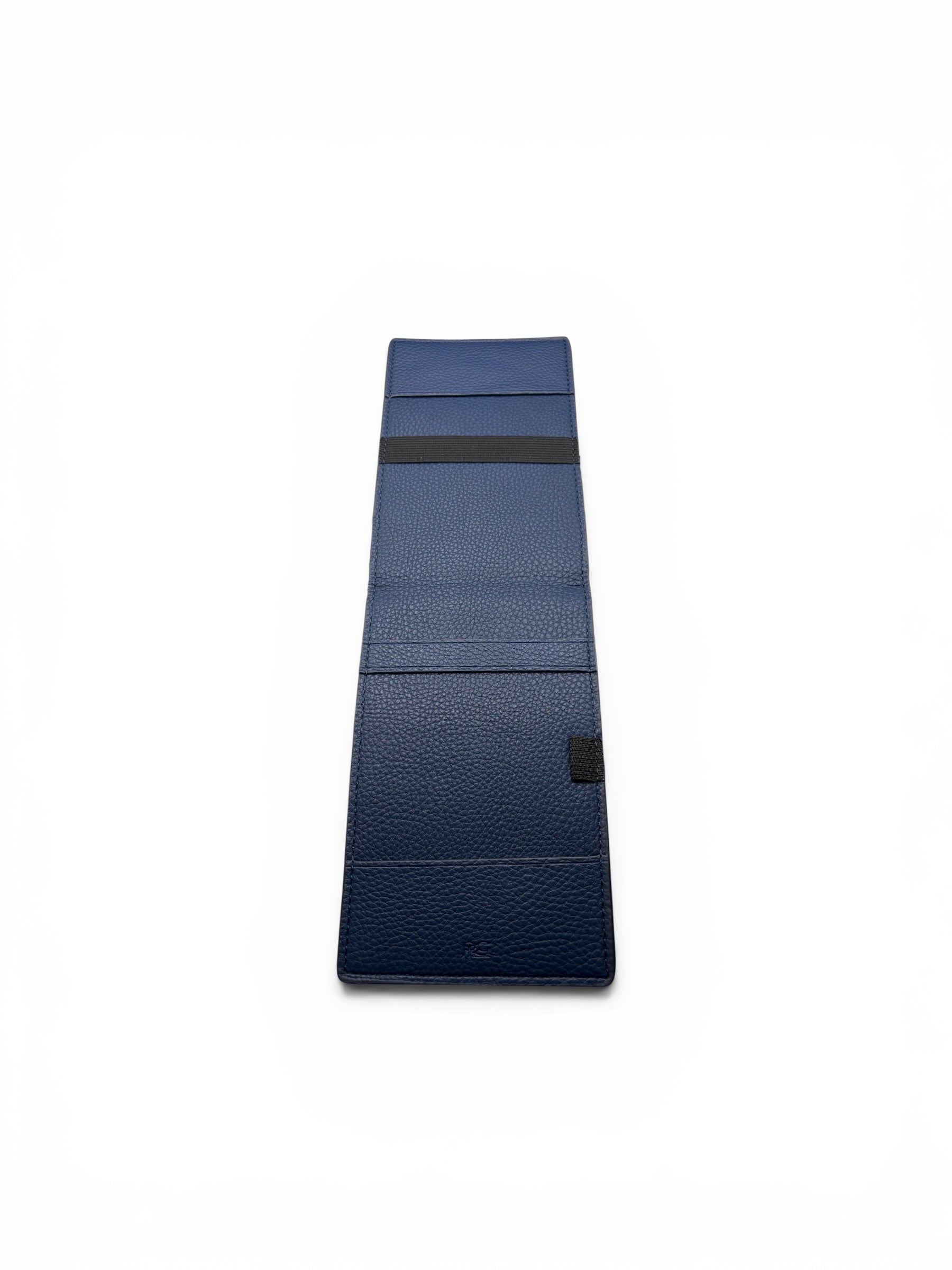 PRG Leather Yardage Book Cover Navy Blue Gator