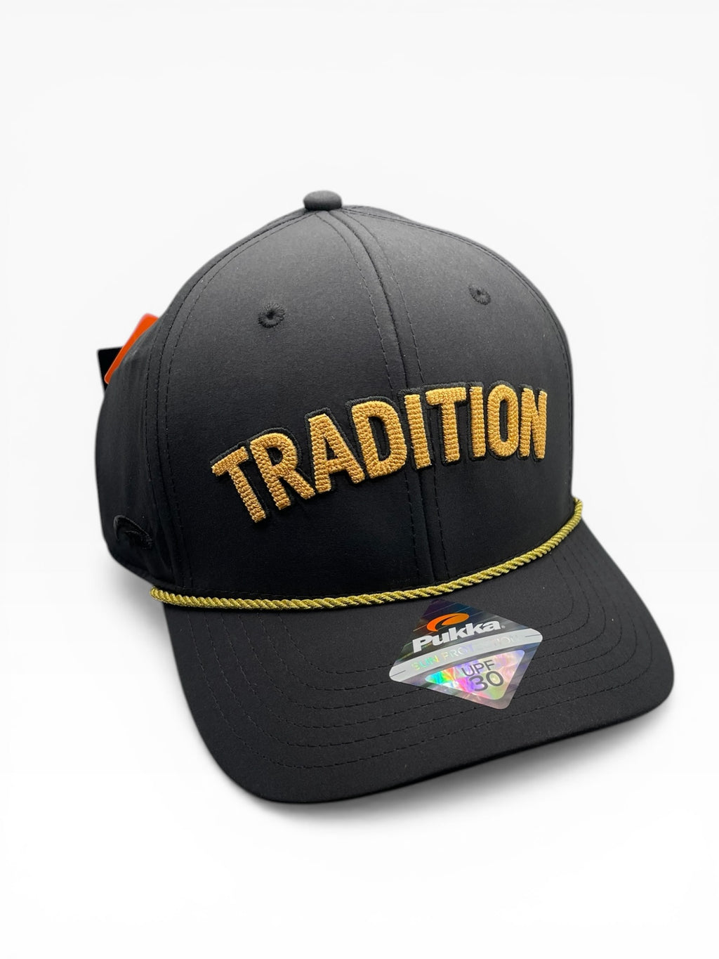 Pukka Gold on Black TRADITION Hat