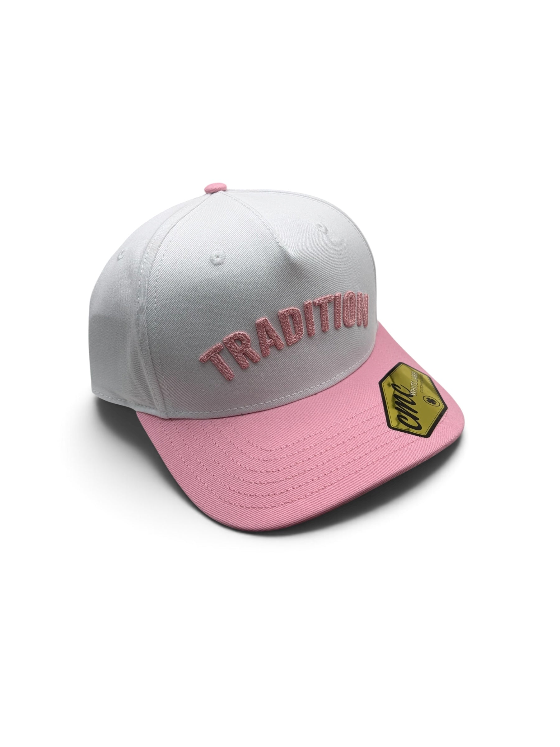 Tradition Pink and White Canvas Hat