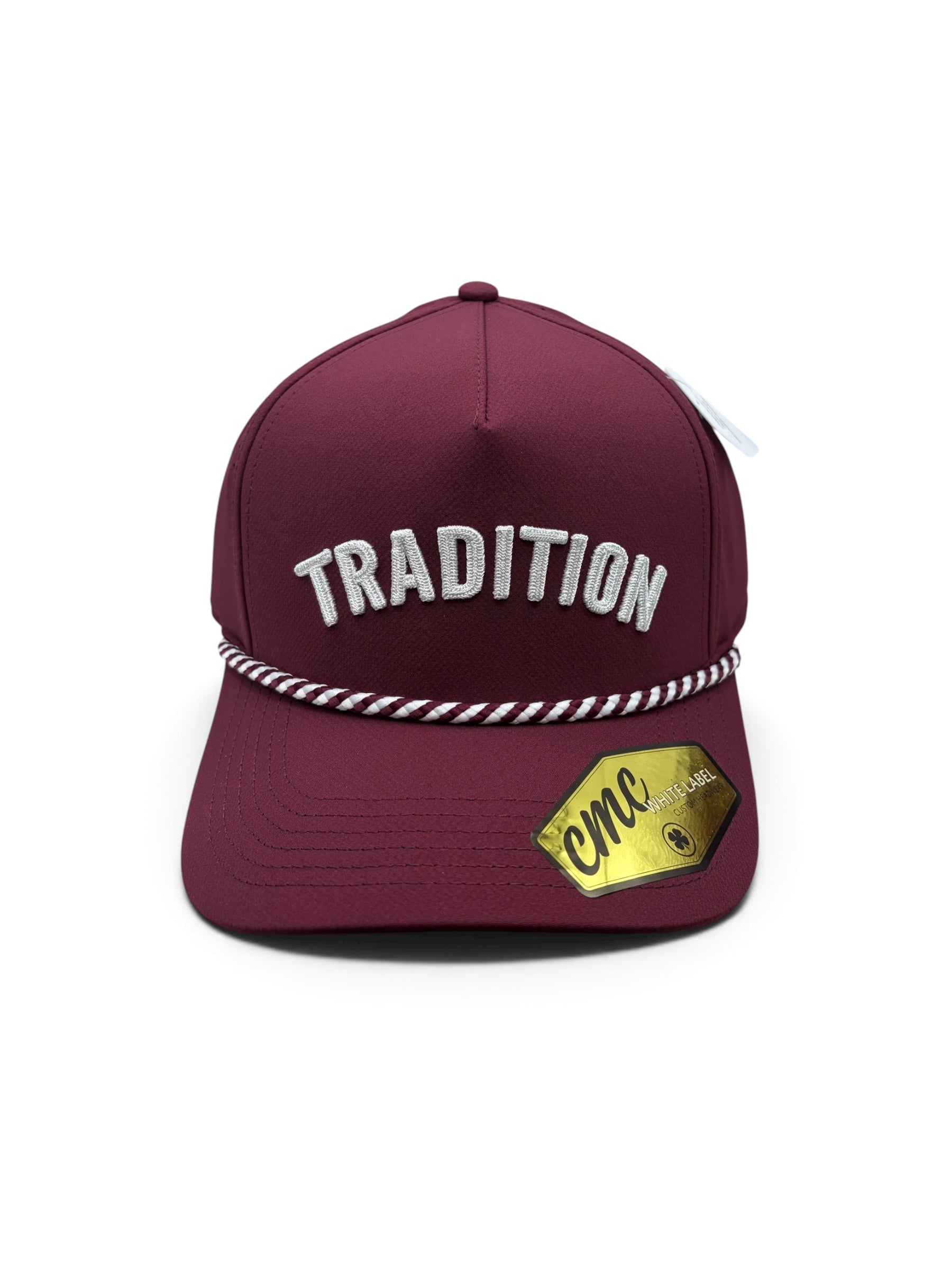 Tradition Maroon and White Rope Hat