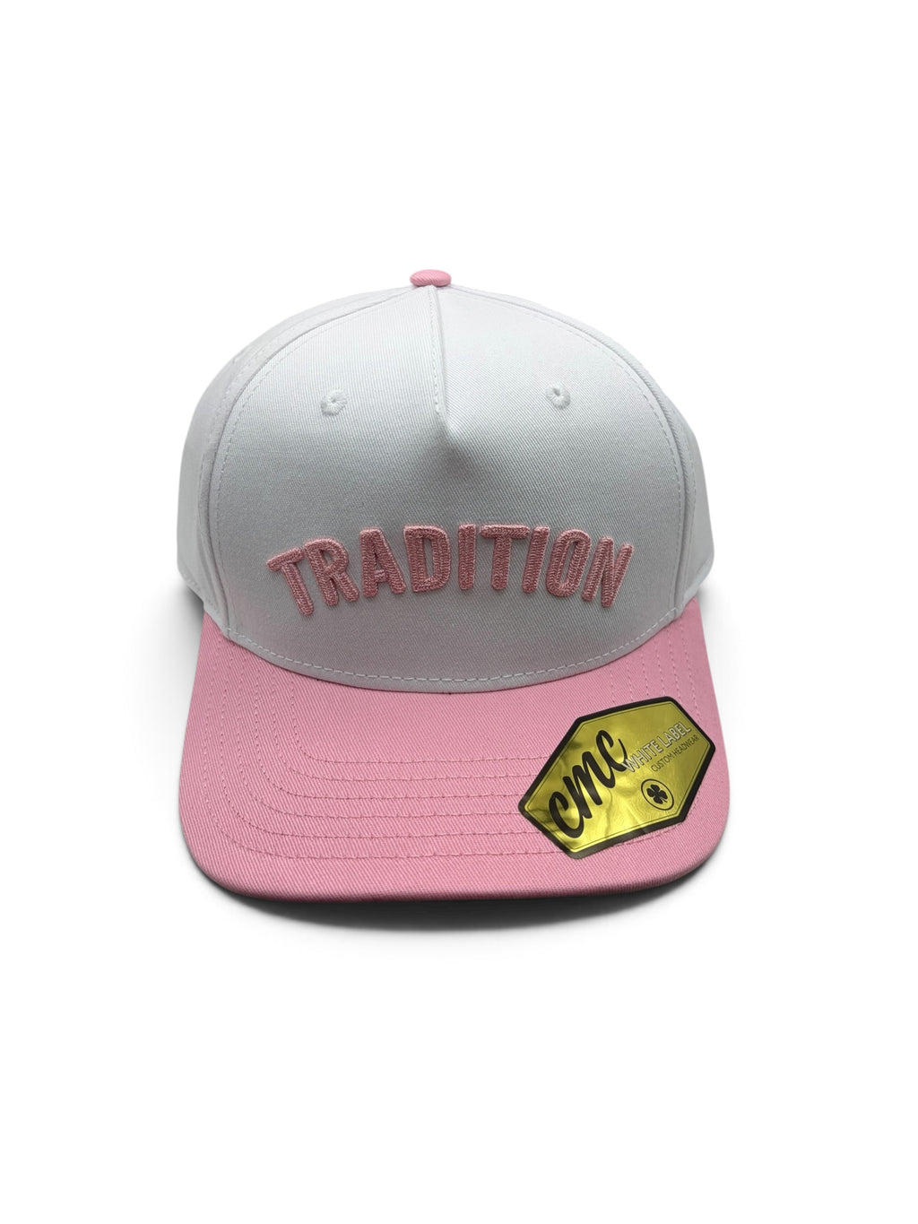 Tradition Pink and White Canvas Hat