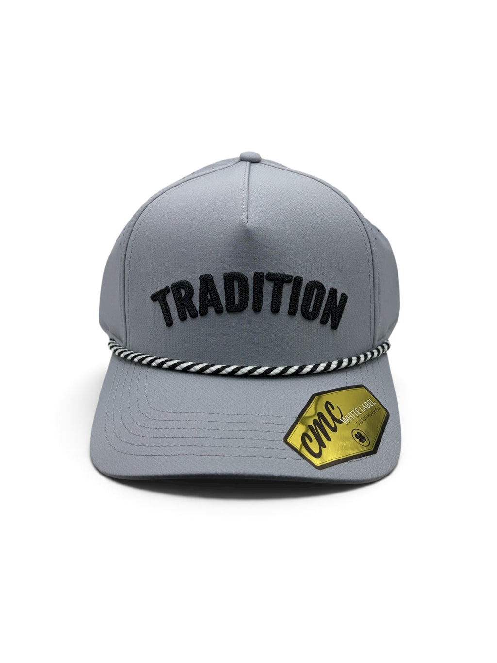 Tradition Gray and Black Rope Hat