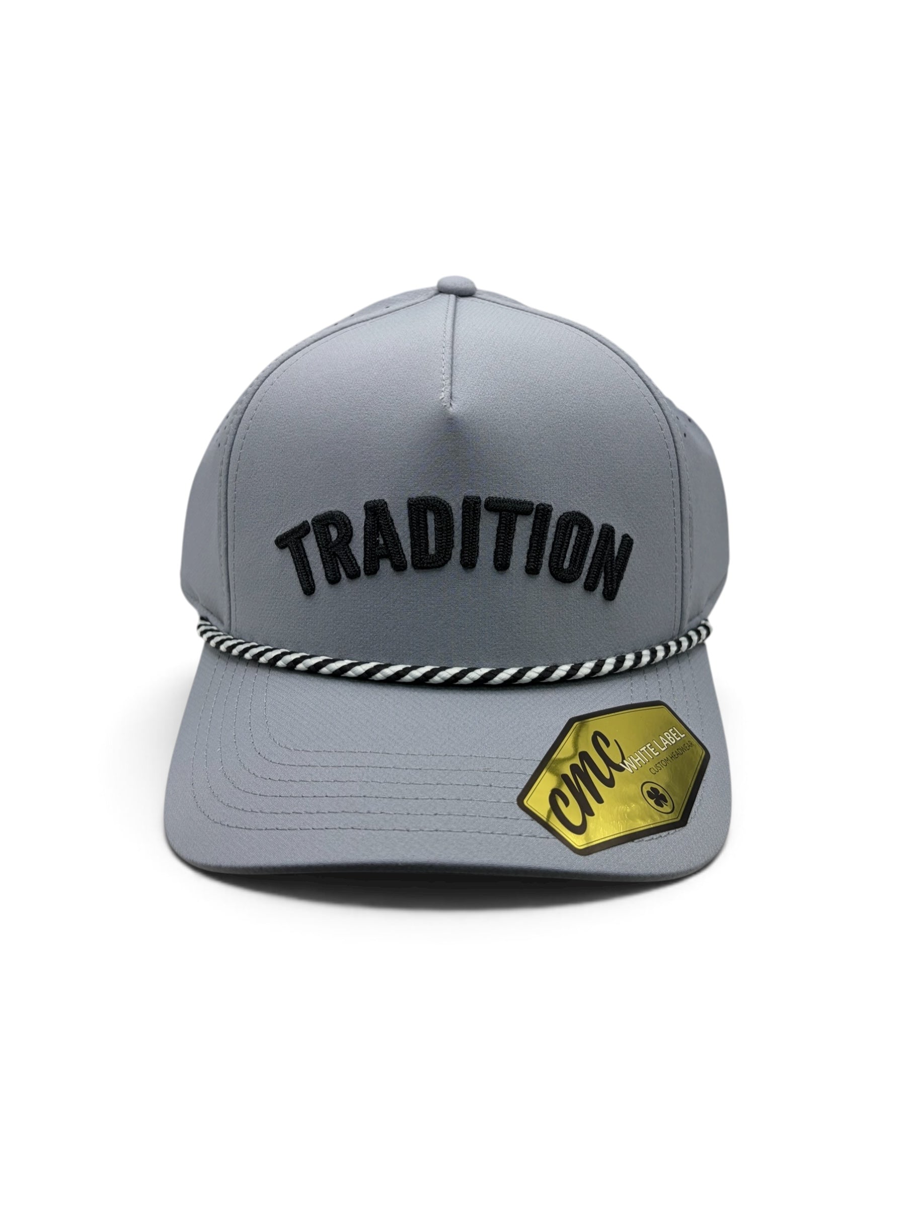 Tradition Gray and Black Rope Hat