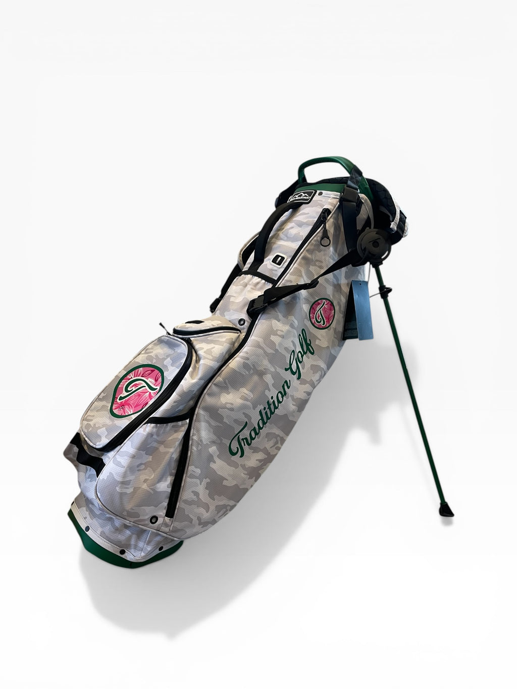 White Camo Azalea Sun Mountain Golf Bag