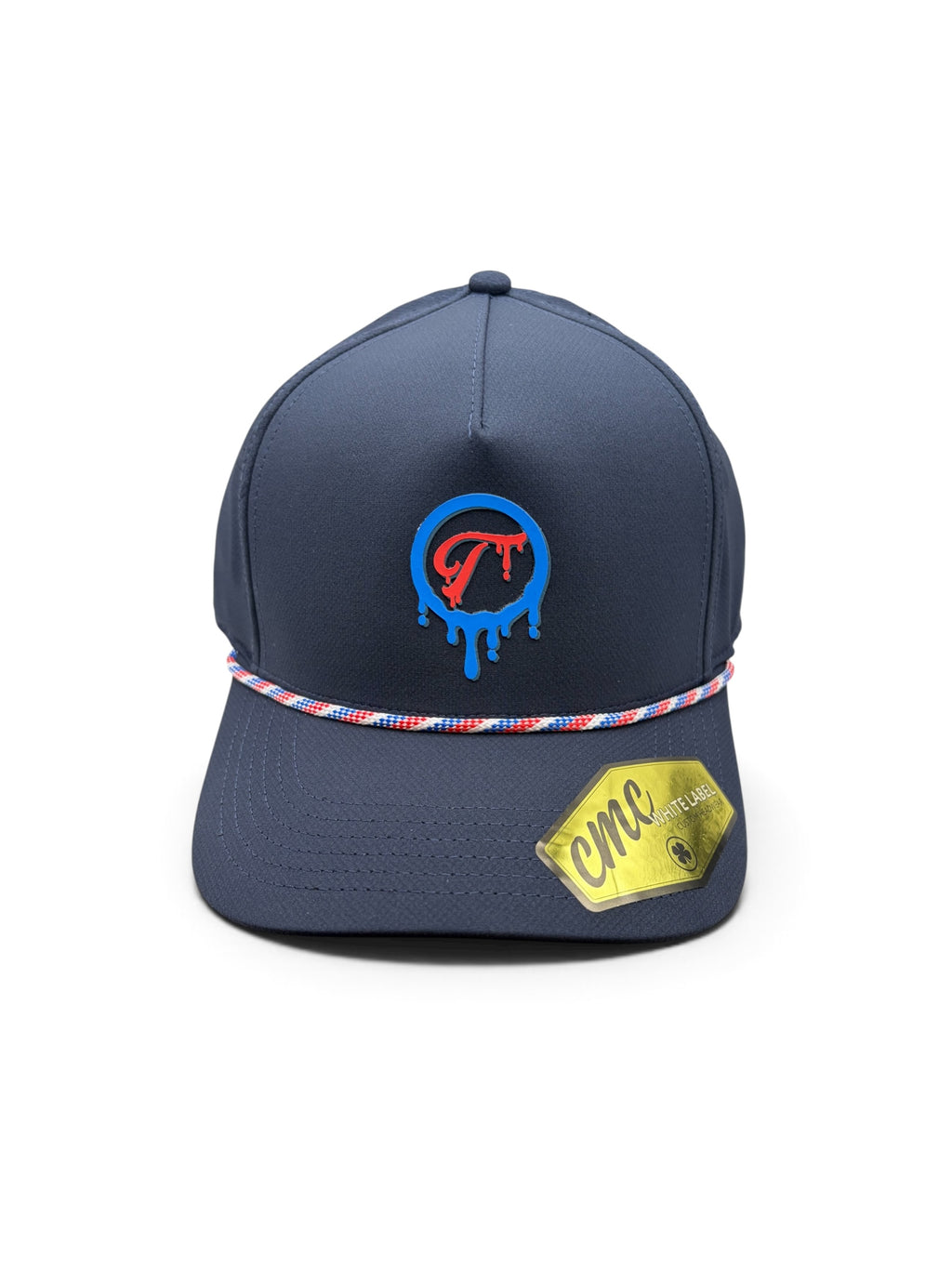 Tradition Paint Drip Navy Blue and Red Hat