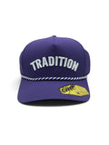 Tradition Purple and White Rope Hat