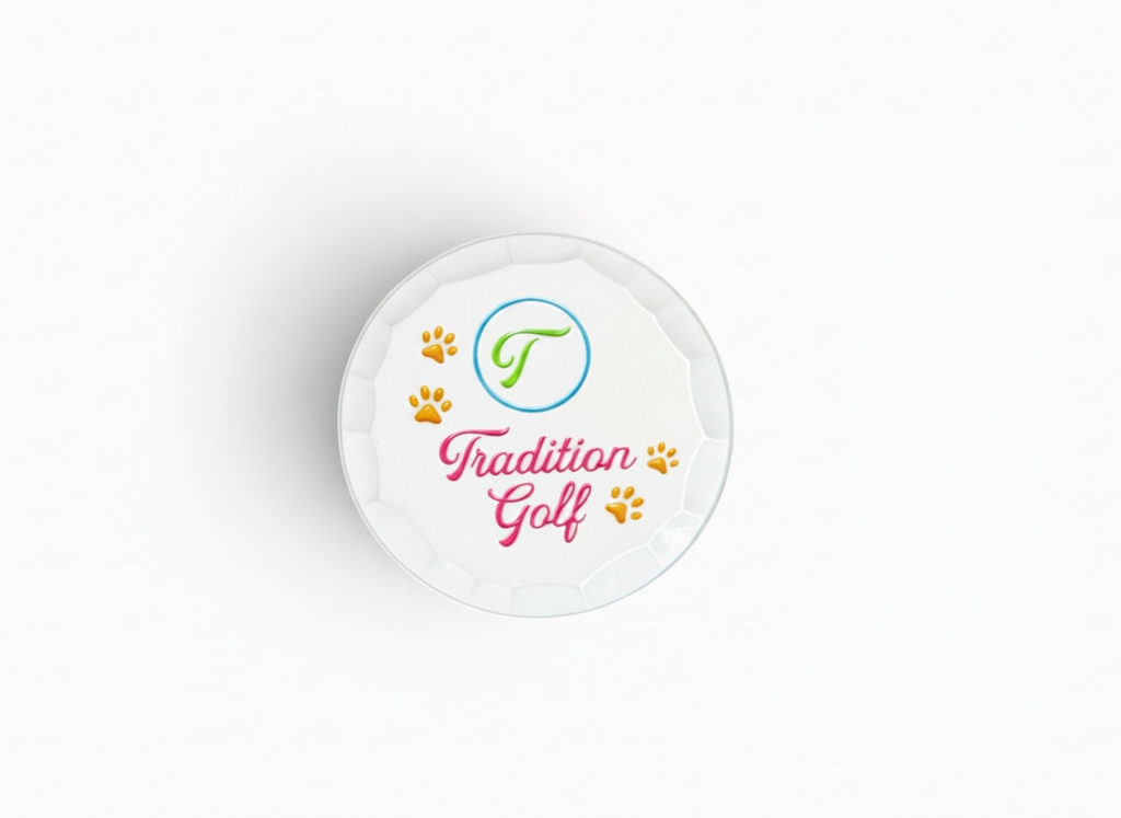 Neon Dog White Ballmarker