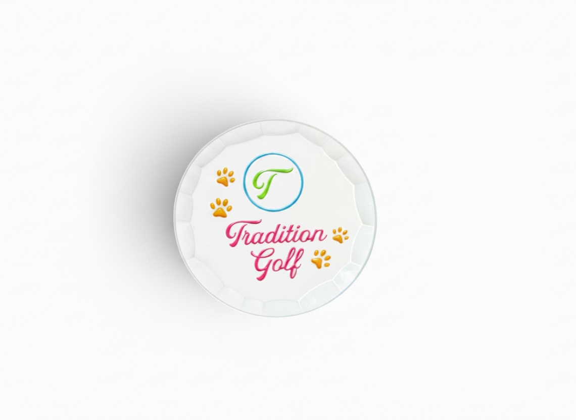 Neon Dog White Ballmarker