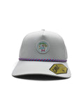 White Neon Dog Rubber Patch Hat