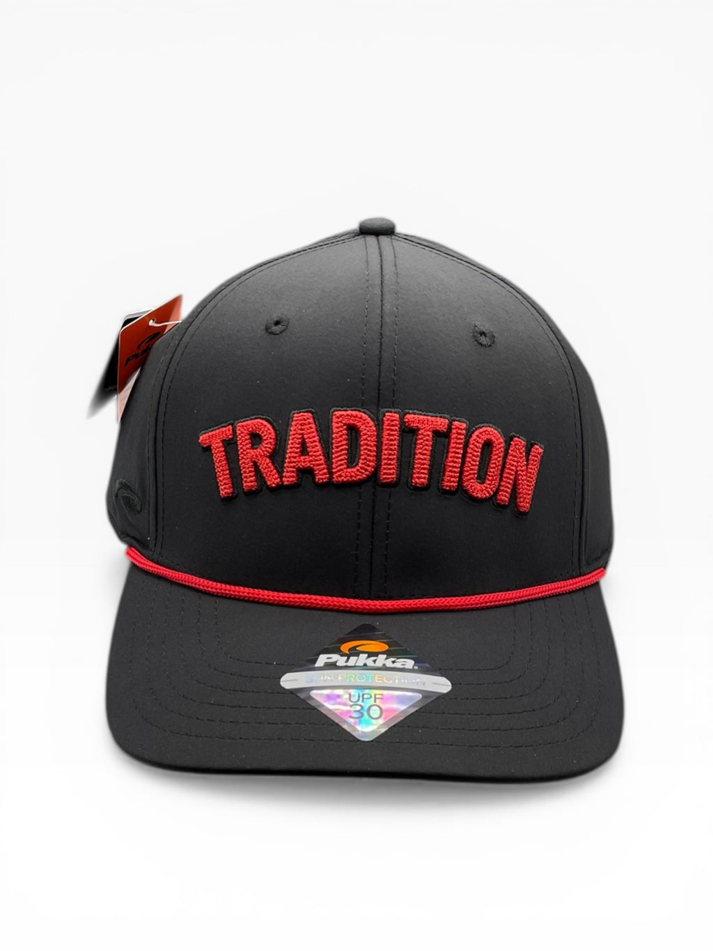 Pukka Red on Black TRADITION Hat