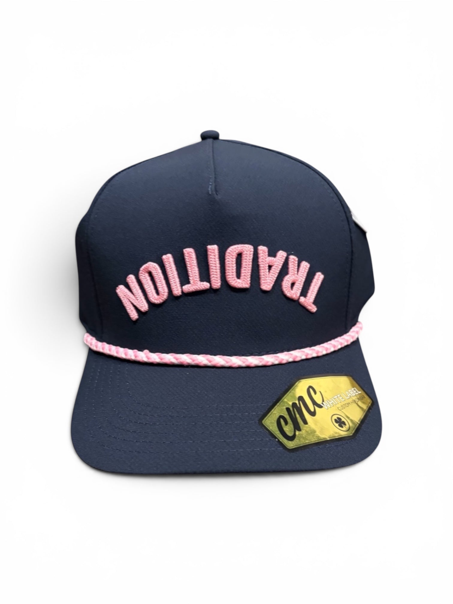 CMC Navy and Pink Upside Tradition Rope Hat