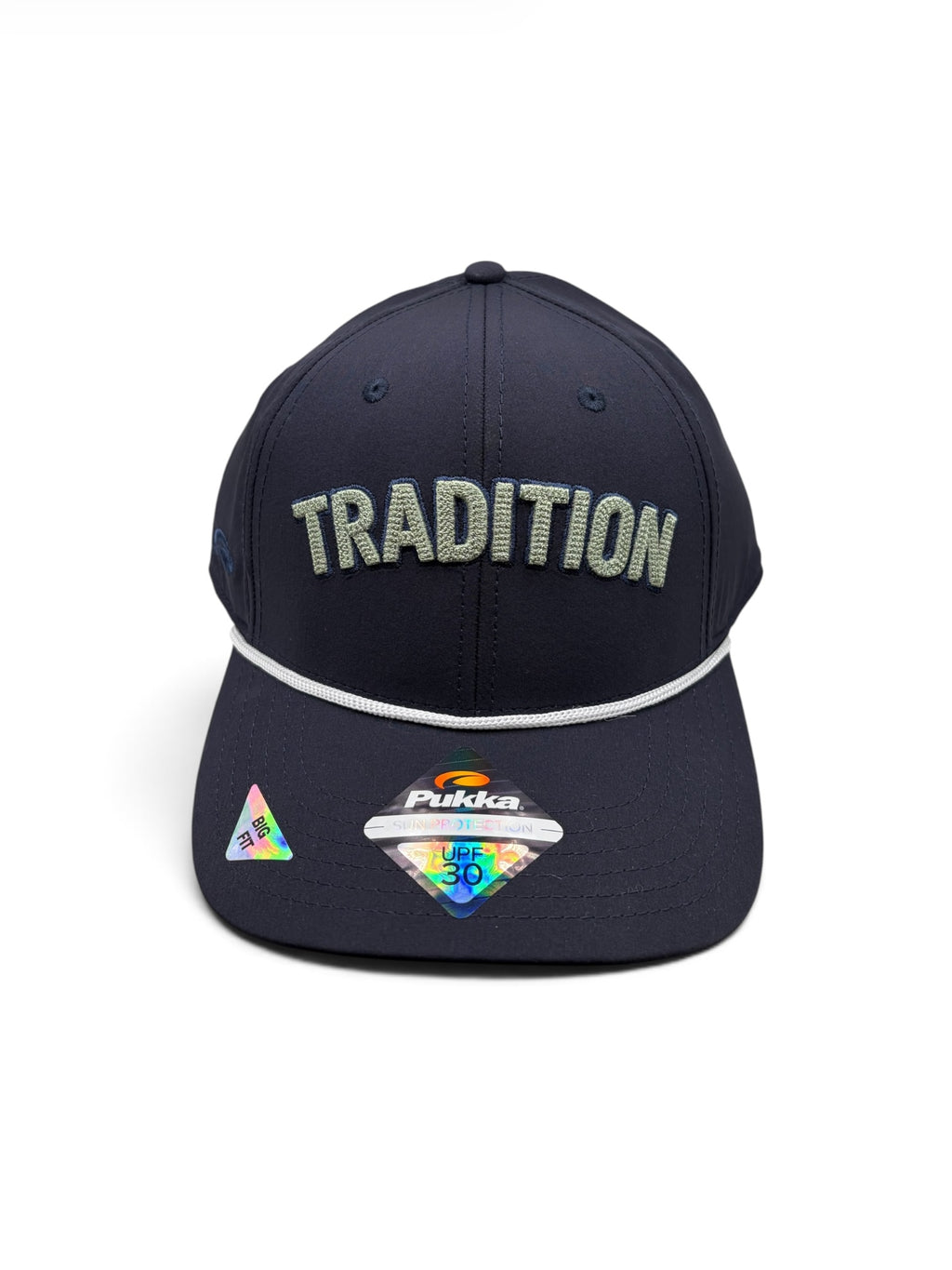 Pukka Big Fit Tradition Rope Snapback – Navy & Sage Green