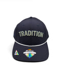 Pukka Big Fit Tradition Rope Snapback – Navy & Sage Green