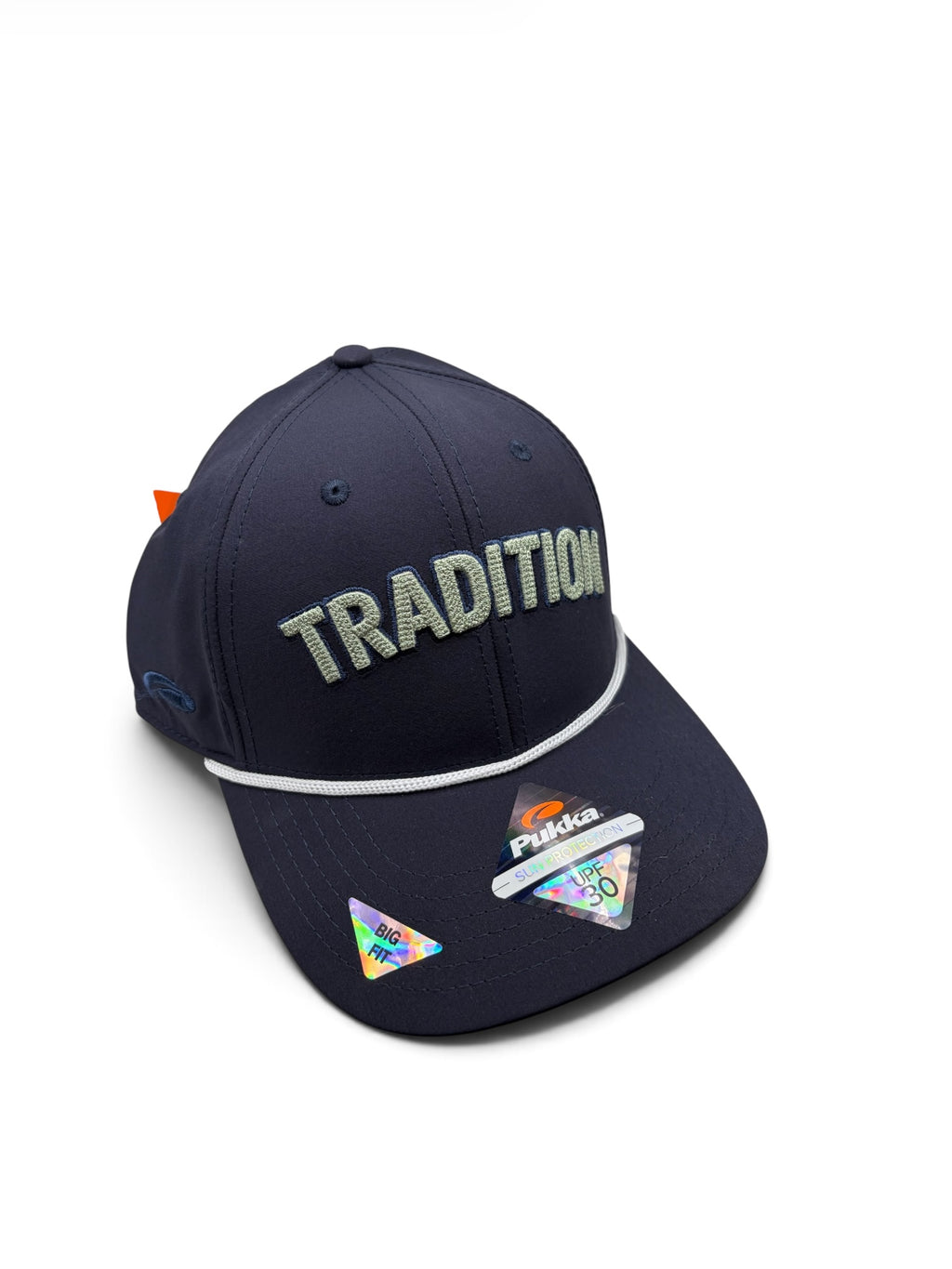 Pukka Big Fit Tradition Rope Snapback – Navy & Sage Green