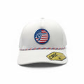 CMC USA Rubber Patch White Rope Hat