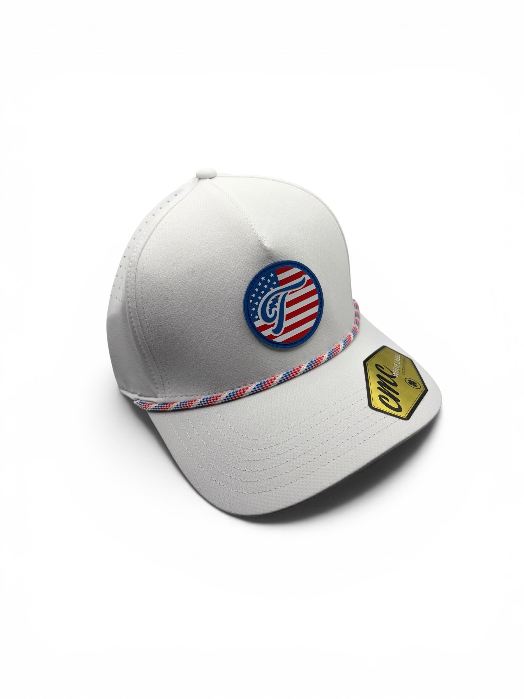 CMC USA Rubber Patch White Rope Hat