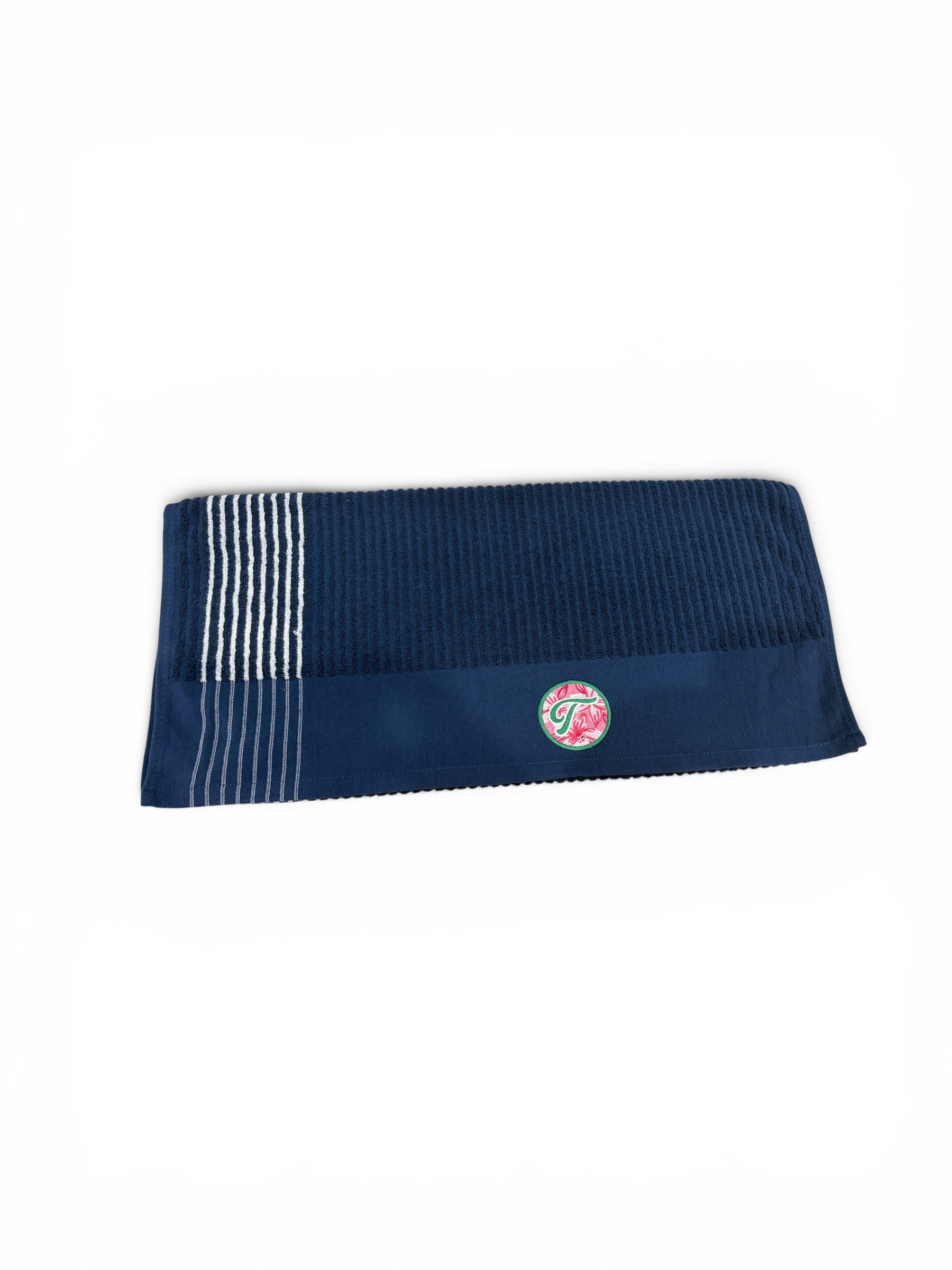 Navy Blue Azalea Tradition Golf Caddie Towel