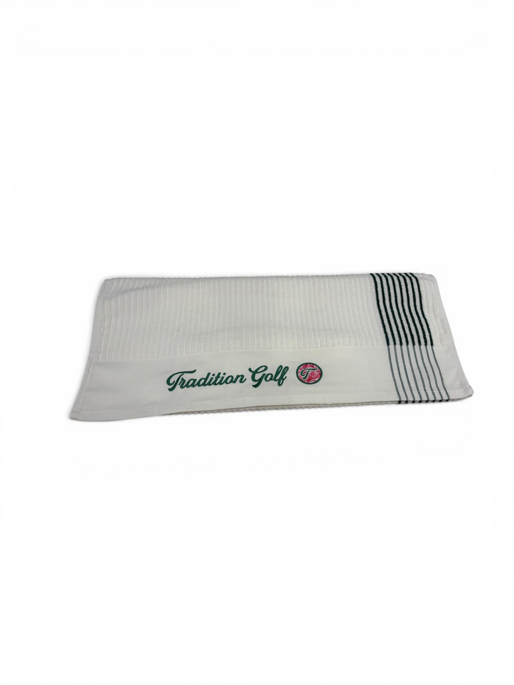 White Azalea Tradition Golf Caddie Towel
