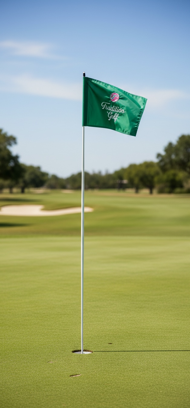 Green Azalea Pin Flag