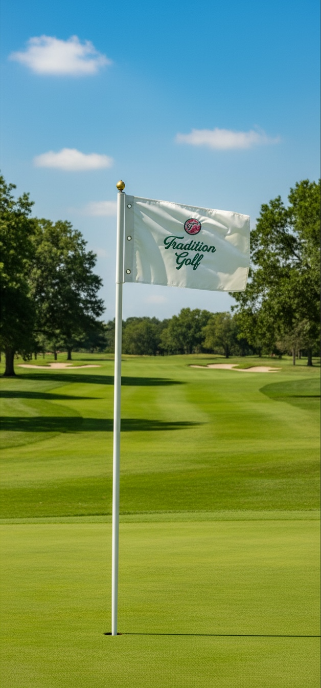 White Azalea Pin Flag