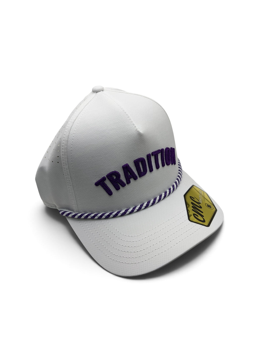 Tradition White and Purple Rooe Hat